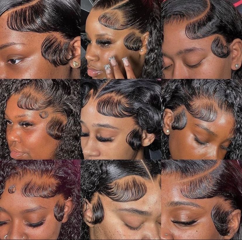 With baby hair