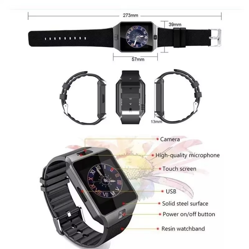 Electronics Black Wrist Watch