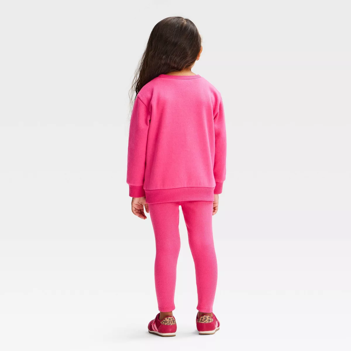 Bluey Conjunto 2 Peças Sweatshirt e Leggings em Polar para Bebé Menina - Rosa