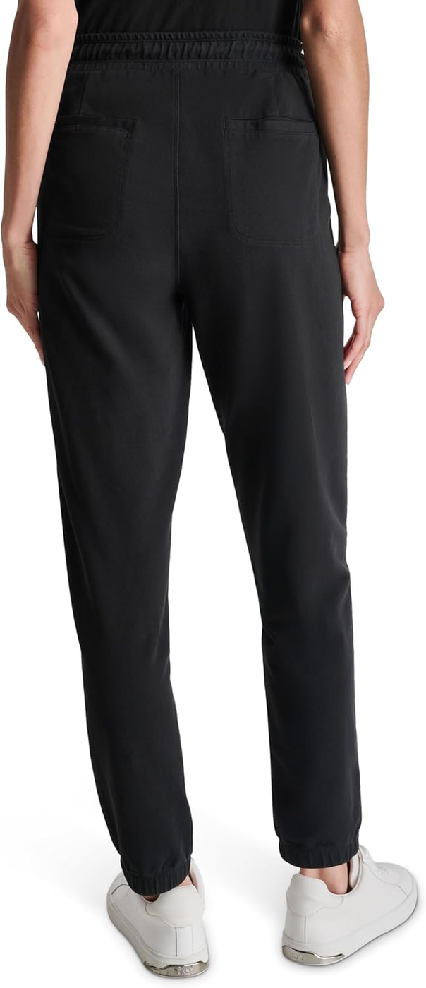 DKNY Calças Jogger Malha Cós Franzido Mulher Preto