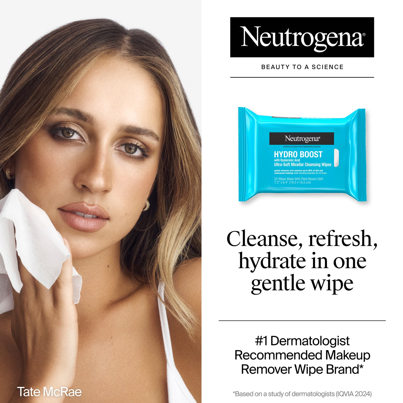Neutrogena Hydro Boost Toalhitas Desmaquilhantes Micelares 25 unidades