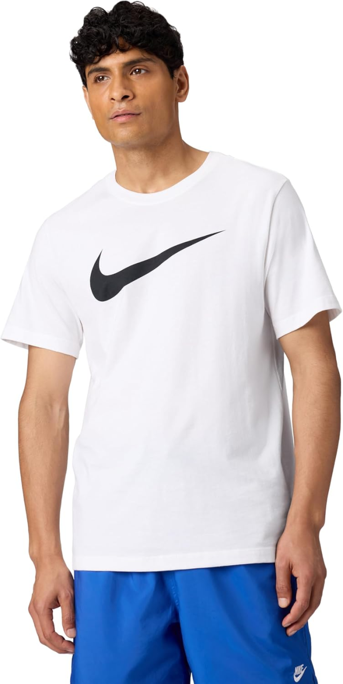 Nike Sportswear T-Shirt Homem Swoosh Black/White