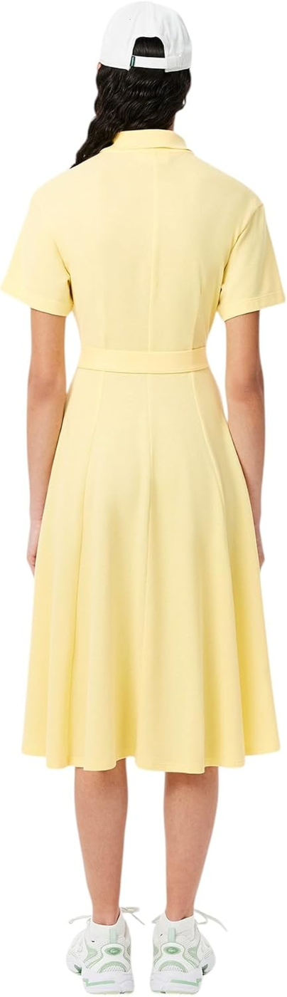 Lacoste Vestido Polo Curto Evasé Piqué EF9621-51