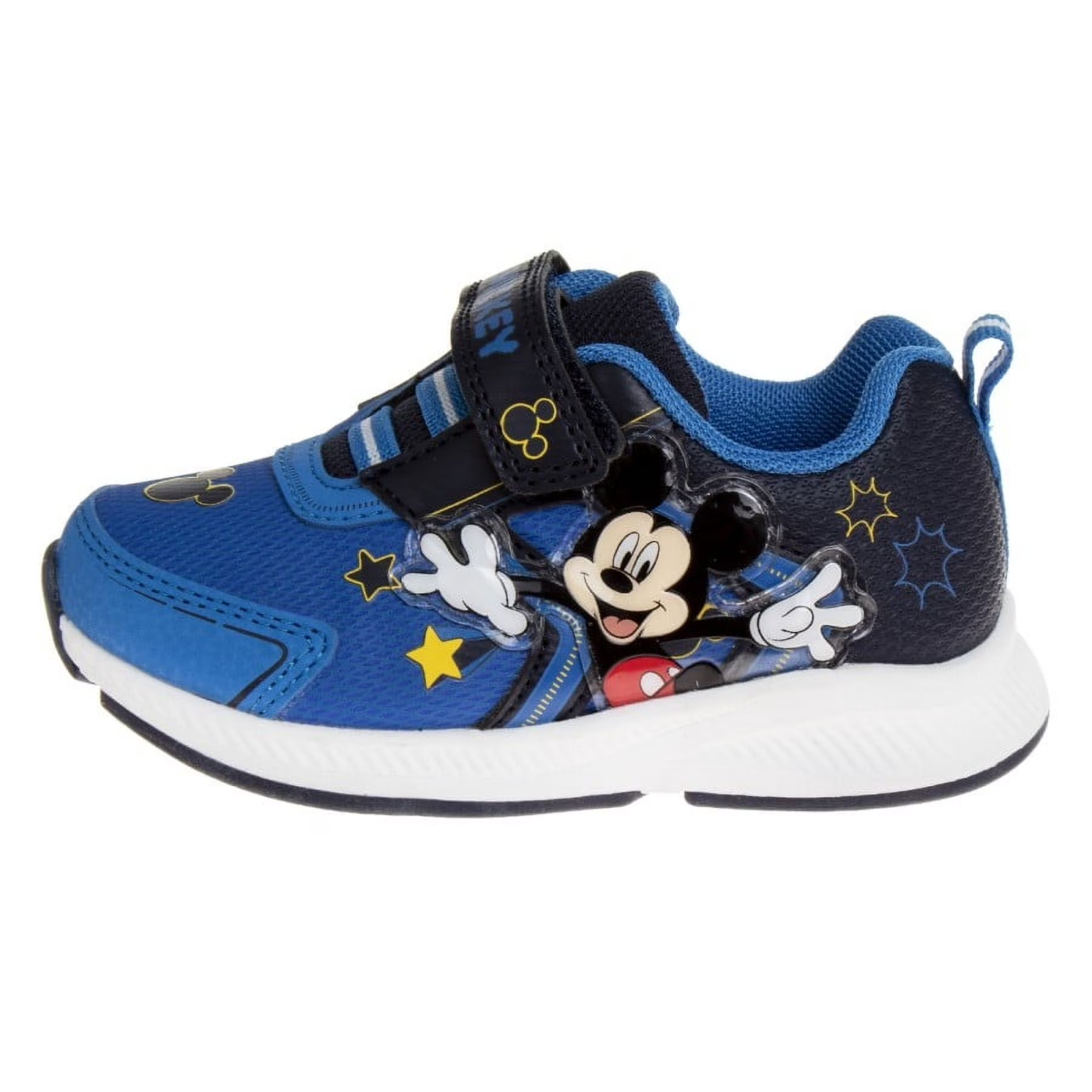 Disney Mickey Mouse Sapatilhas Azul com Velcro e Luzes Tam. 6