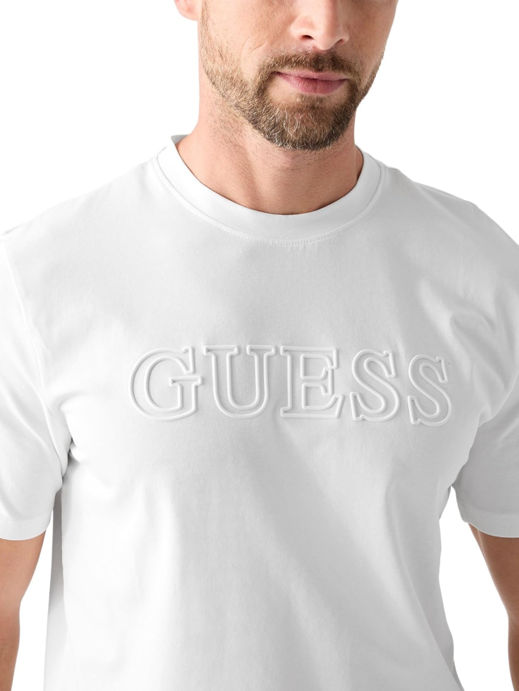 Guess Eco Alphy T-shirt Homem Logo Relevo