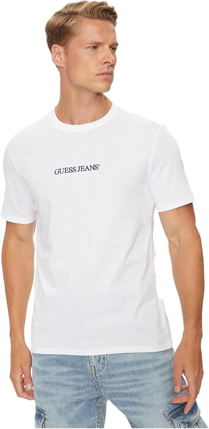 Guess Eco Alphy T-shirt Homem Logo Relevo