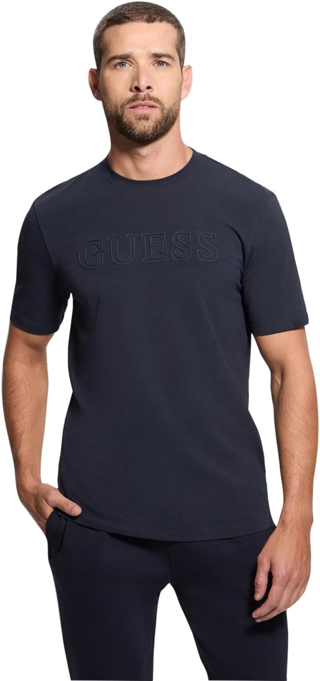 Guess Eco Alphy T-shirt Homem Logo Relevo