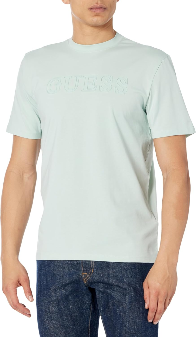 Guess Eco Alphy T-shirt Homem Logo Relevo