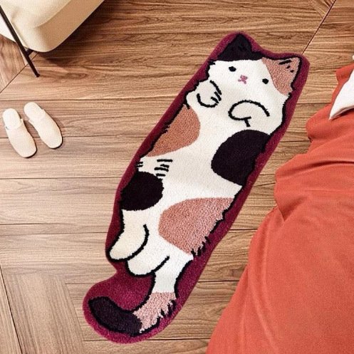 Cartoon Cat Bedroom Bedside Long Decorative Cashmere Blanket