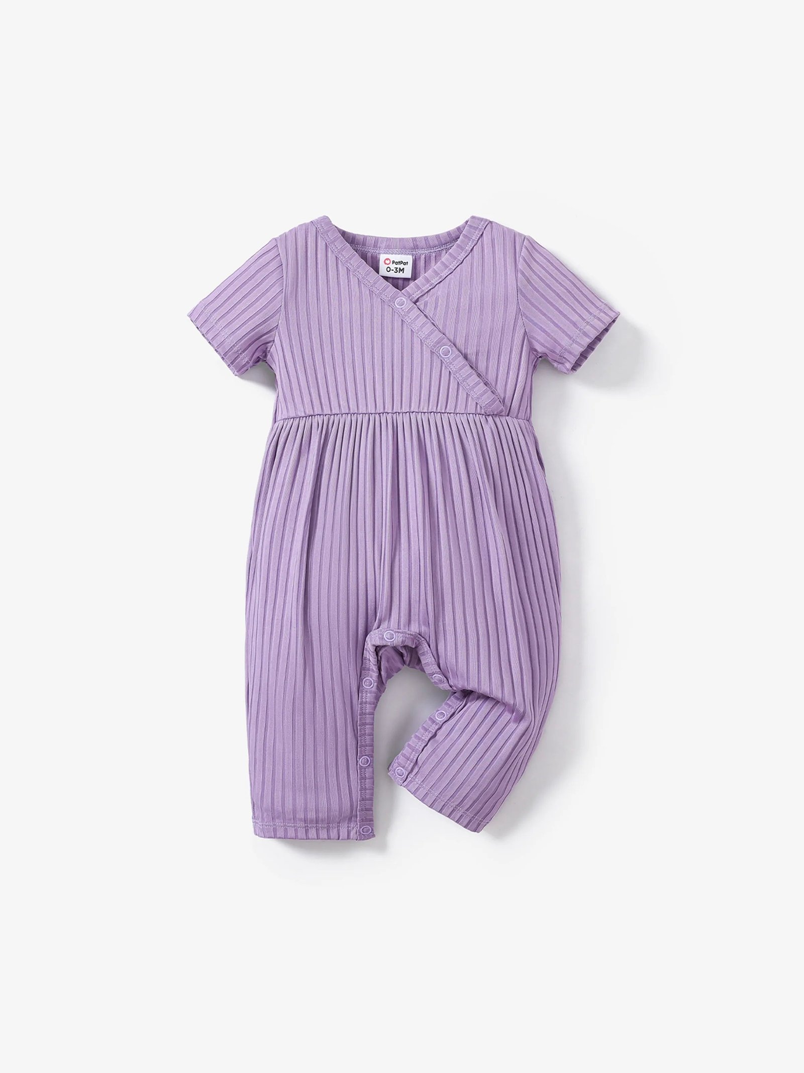 Baby Girl Clothes Floral Print Jumpsuit Purple