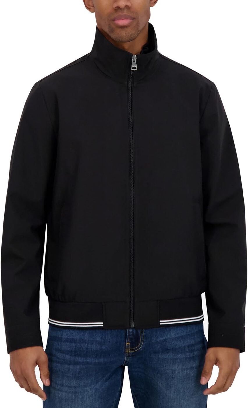 Nautica Casaco Corta-Vento Bomber Leve Homem Preto