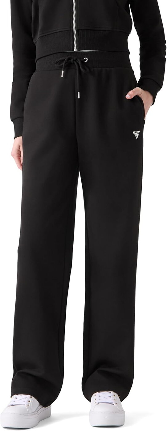Guess Calças Direitas Kora Mulher W6GB46K6900 Preto