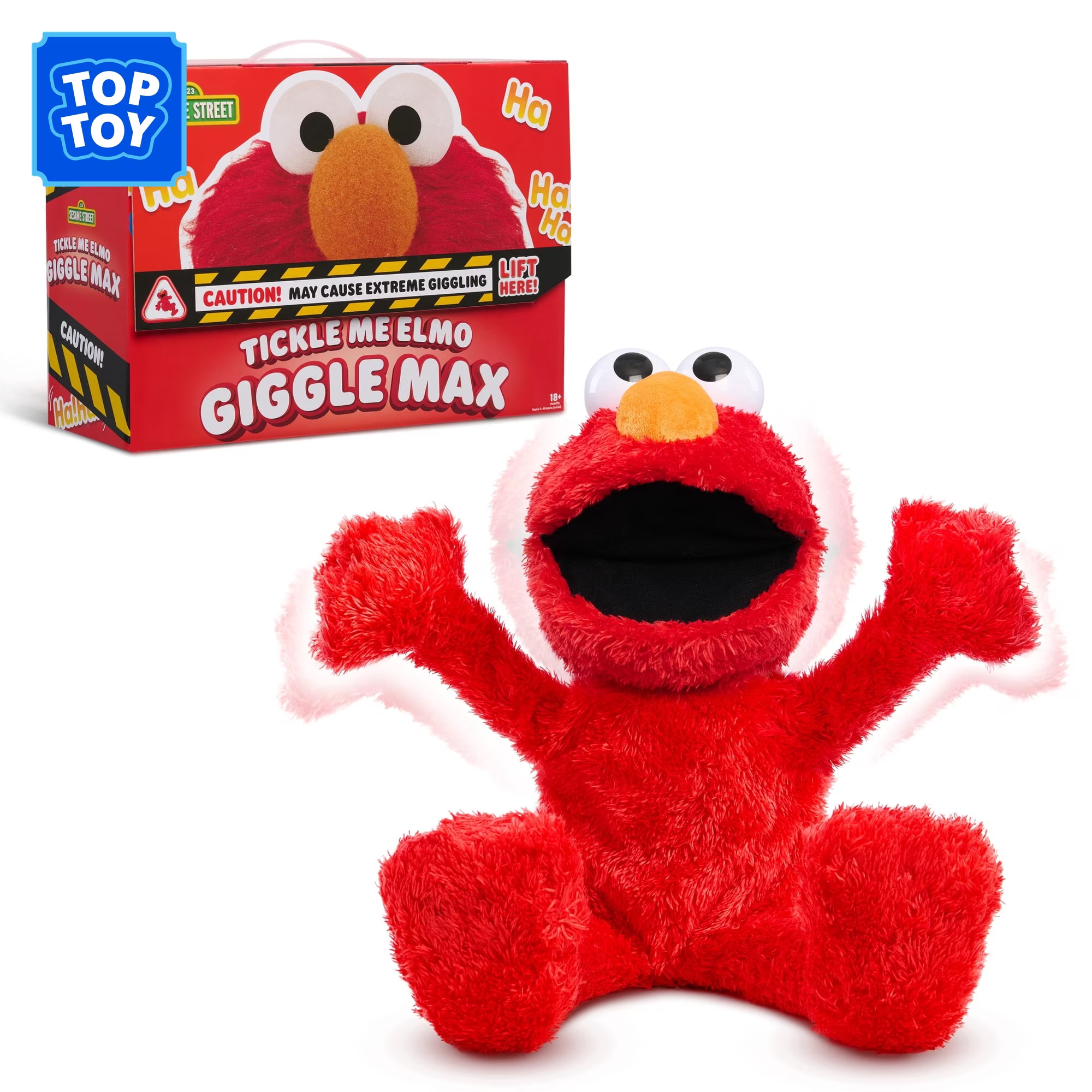 Rua Sesamo Tickle Me Elmo Giggle Max 46 cm Peluche Interativo