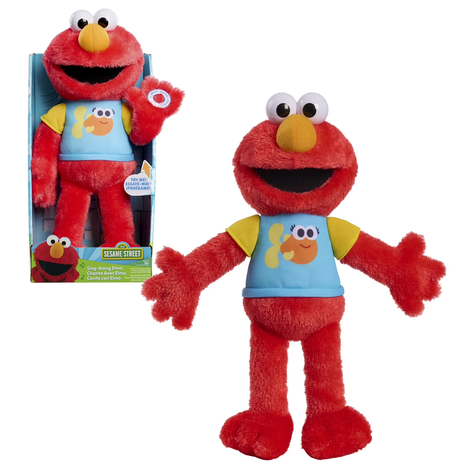 Rua Sésamo Elmo Peluche que Canta 33 cm