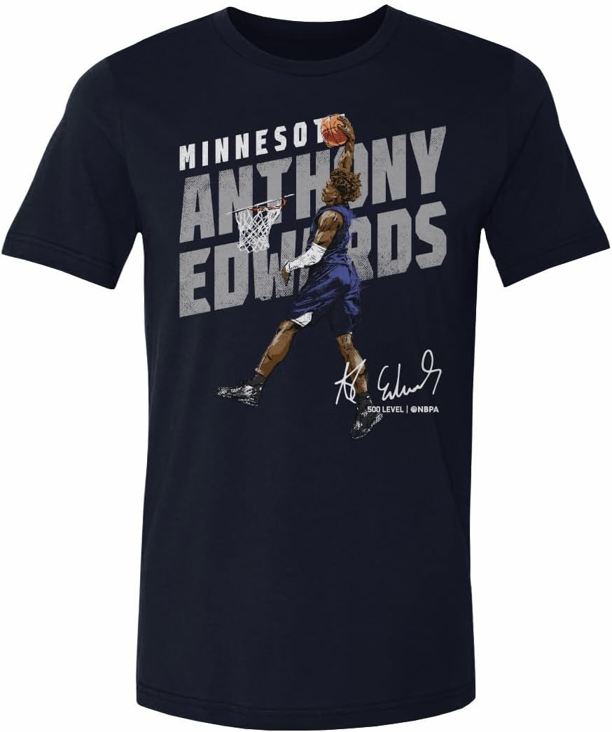 500 LEVEL T-Shirt Anthony Edwards Dunk Minnesota Timberwolves Homem
