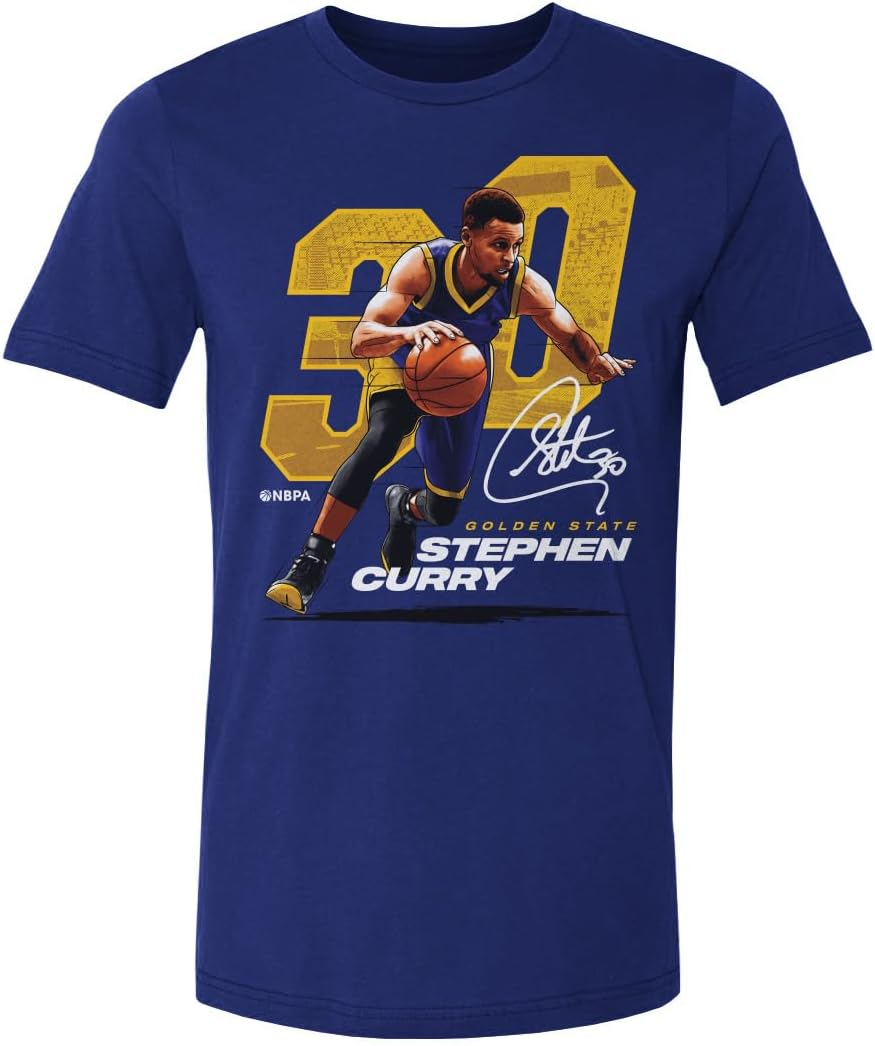 T-shirt 500 LEVEL Steph Curry Golden State Warriors Azul Royal