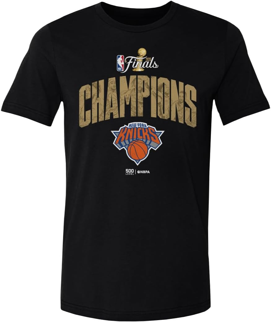 500 LEVEL T-Shirt New York Knicks Campeões NBA Finals 2026 Algodão