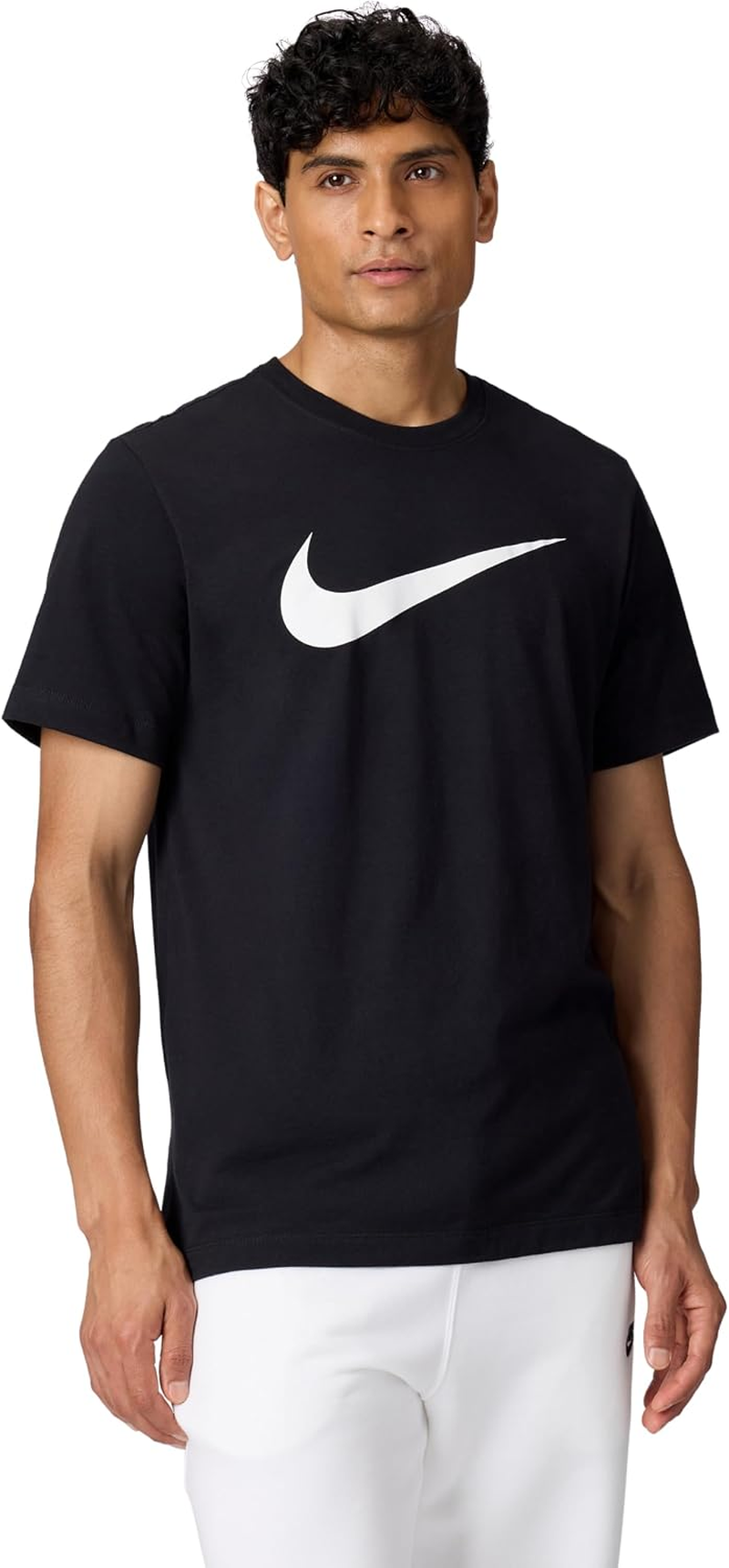 Nike Sportswear T-Shirt Homem Swoosh Black/White