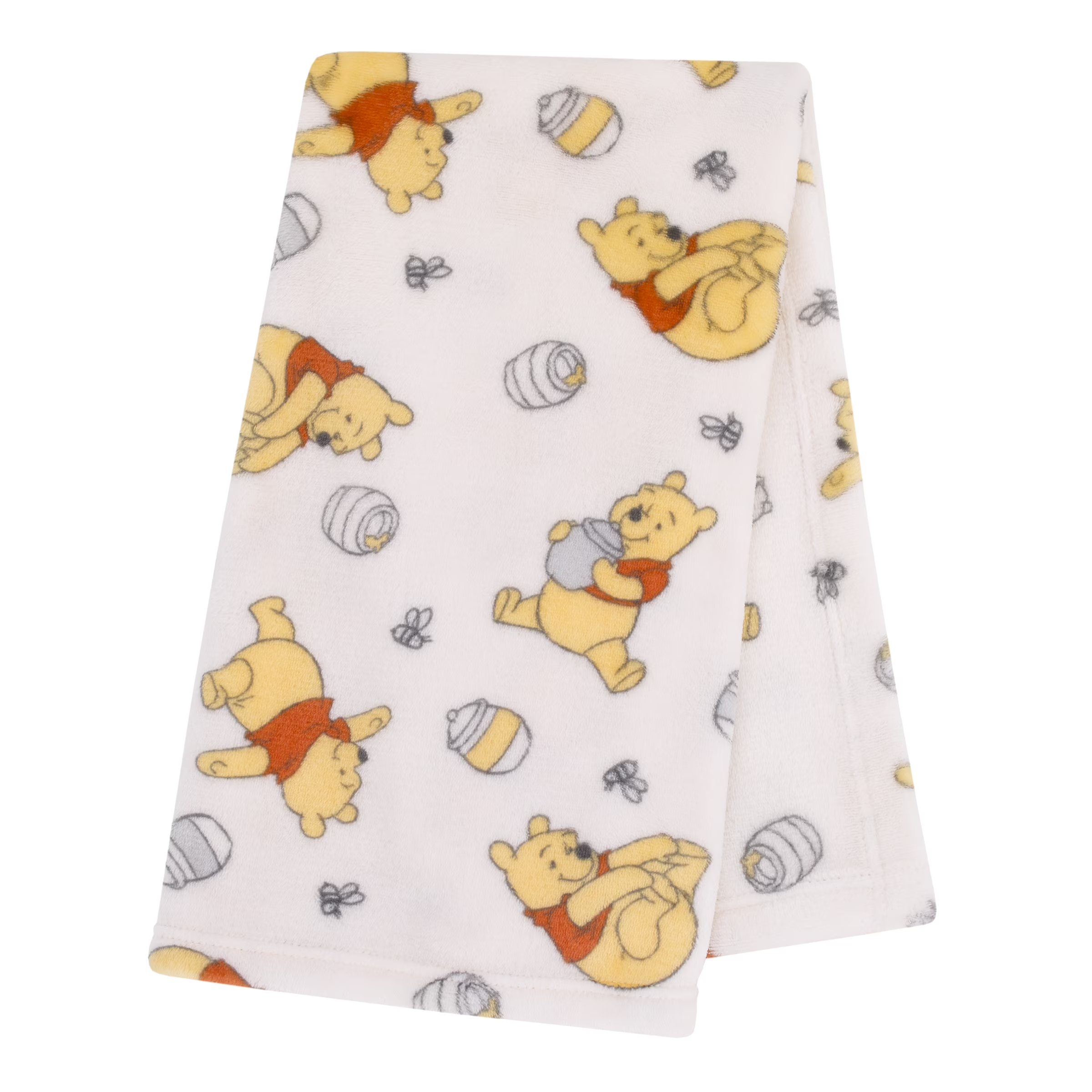 Disney Winnie the Pooh Manta de Peluche para Bebé 76 x 91 cm Marfim