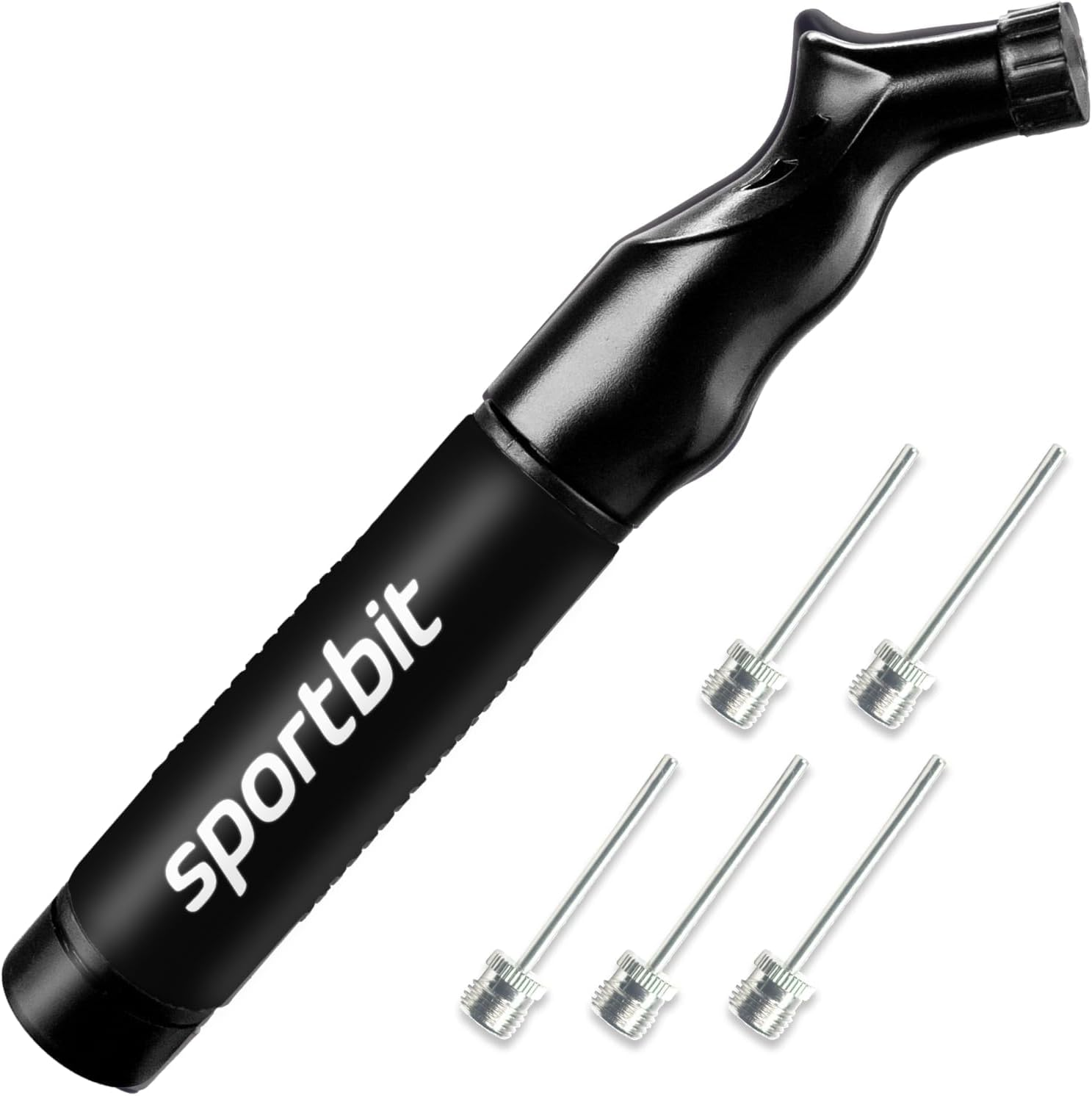 SPORTBIT Portable Hand Pump for Balls with 5 Needles Model 210