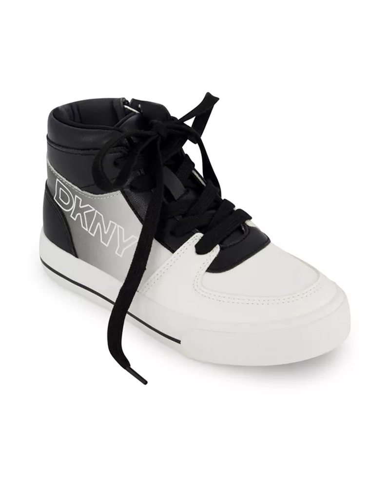 DKNY Amelia Alice Sapatilhas Cano Alto Rapariga Preto/Branco 4