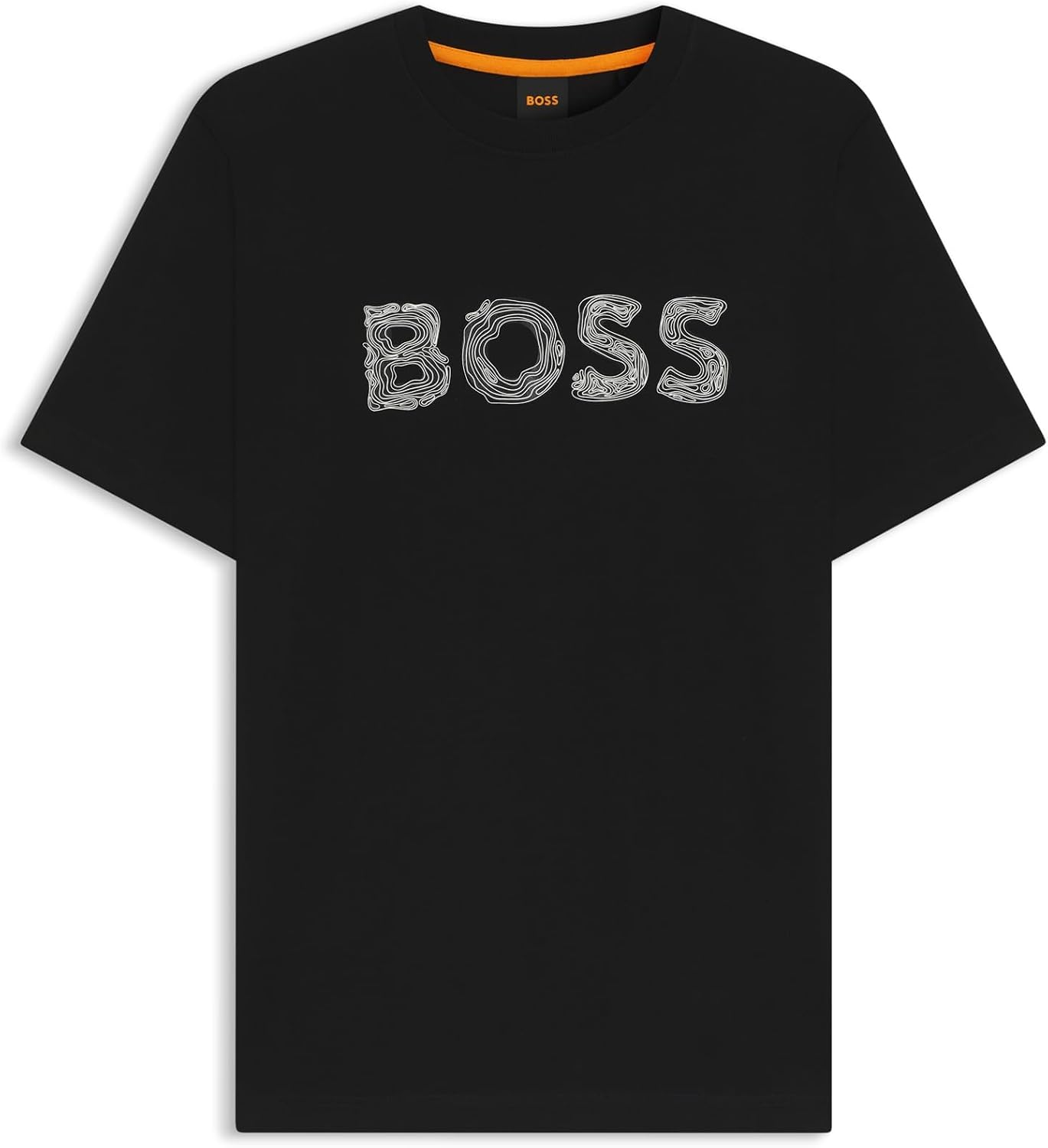 Boss T-shirt Masculina Ice Logo Algodão Misto