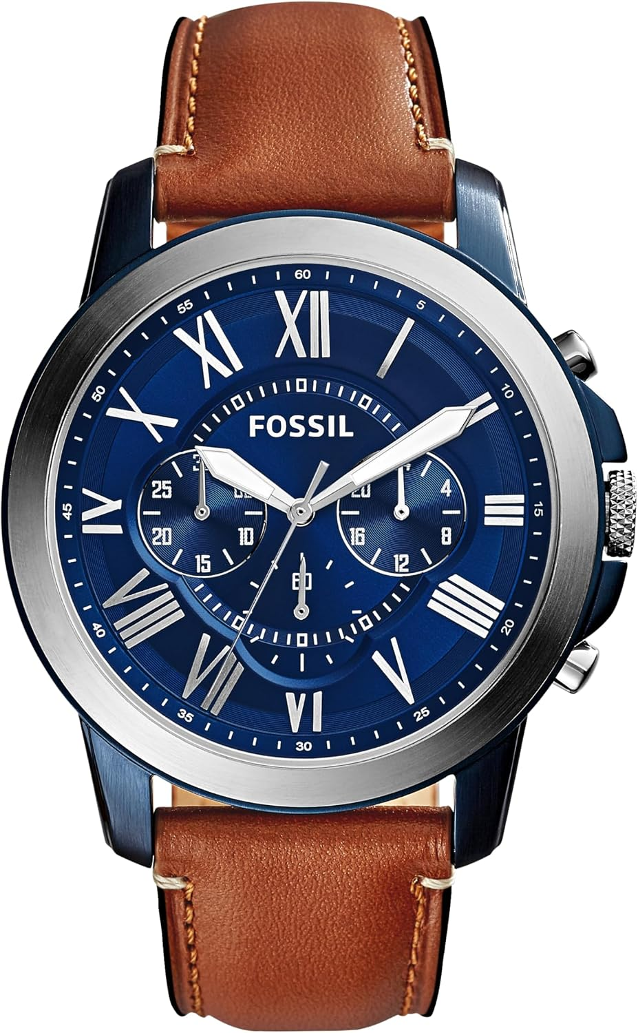 Fossil Grant FS5151 Cronógrafo Homem Prateado