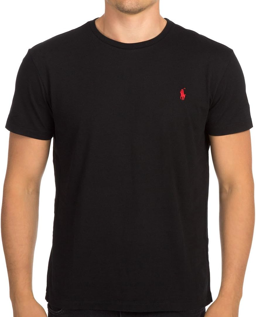 Polo Ralph Lauren T-Shirt Gola Redonda Pony Logo RL.124.L Preto Tamanho L