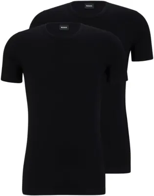 Boss Pack 2 T-Shirt Homem RN 2P Co/El 10194356 01