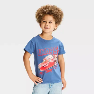 Disney Carros Faísca McQueen T-shirt Estampada para Bebé Rapaz - Azul