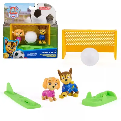 Patrulha Pata Chase e Skye Conjunto Futebol Kick & Score