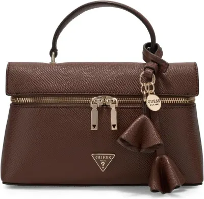 GUESS Mala Mini Canister Danielle Pele Sintética Saffiano