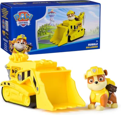 Patrulha Pata Veículo de Resgate com Figura - Rubble e Amigos