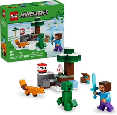 LEGO Minecraft Aventura na Taiga do Steve 21583