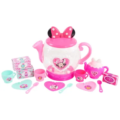 Disney Junior Minnie Mouse Conjunto de Chá com Bule 14 Peças