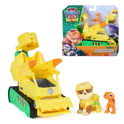 Patrulha Pata O Filme Dino Bulldozer de Resgate do Rubble