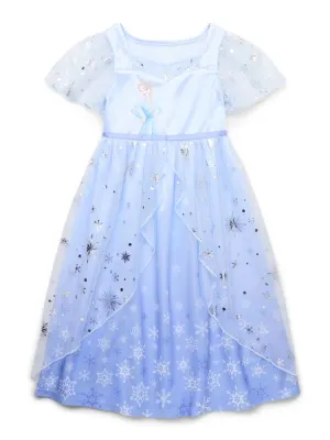 Disney Frozen Camisa de Noite Menina Azul EU 110