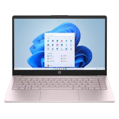 HP Ordinateur Portable 14" HD Intel N150 4GB 128GB Windows 11 Rose (Tranquil Pink)