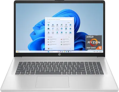 HP Portable 17,3" HD+ AMD Ryzen 5 16Go RAM SSD 512Go Windows 11 Clavier Numérique