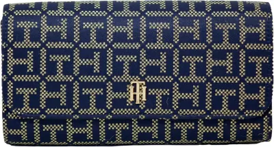Tommy Hilfiger Carteira Clutch Logótipo Metalizado Azul-Marinho