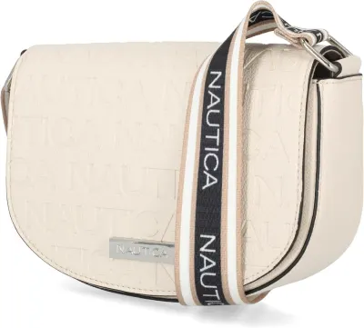 Nautica Delray Mala Tiracolo Mulher Marfim Relevo