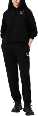 Lacoste Calças de Treino Core Collection Corte Direito Mulher Preto