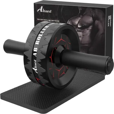 Abiarst Roda Abdominal Dupla AB-WHEEL-001 com Joelheira