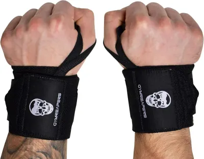 Gymreapers Munhequeira Levantamento Peso GR701 Preto