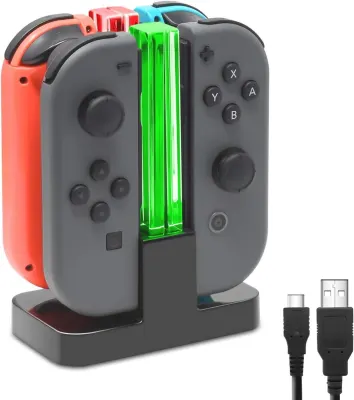 FASTSNAIL TNS-875 Base Carregamento 4 Joy-Con Nintendo Switch