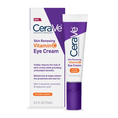CeraVe Creme de Olhos Vitamina C Anti-Olheiras e Papos 14 ml